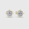 3 Tone Moissanite Diamond Earing For Her
