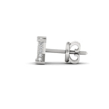 Load image into Gallery viewer, Side View Of Silver Earring - White variant