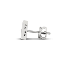 Load image into Gallery viewer, Side profile of silver earring