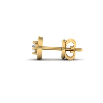 side profile of silver earring - zevar amaze