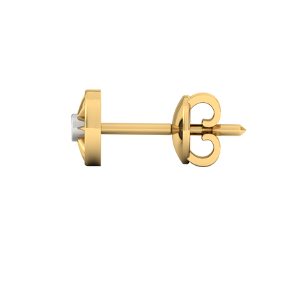 Taurus Ear Silver Stud For Men (1 PC ONLY)