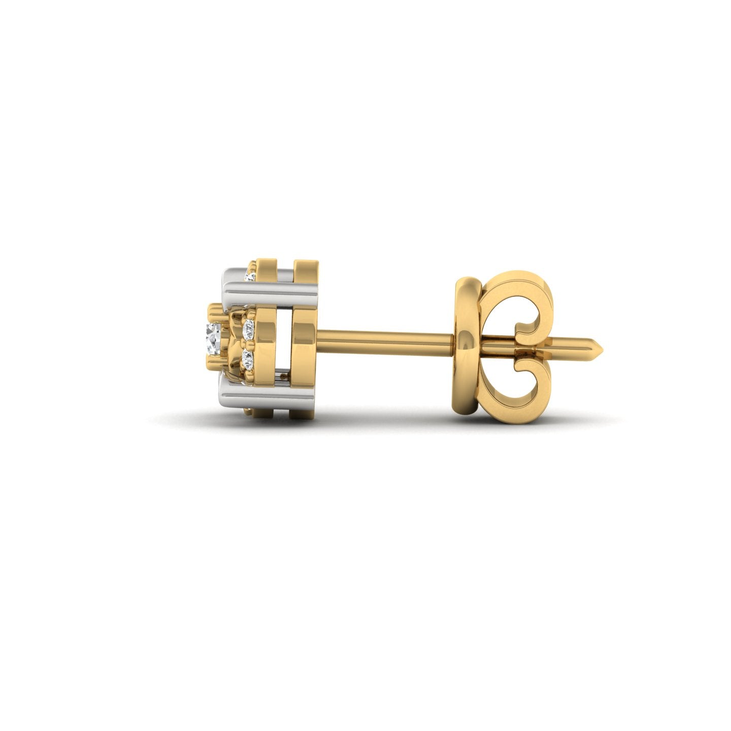 Round earring -side profile
