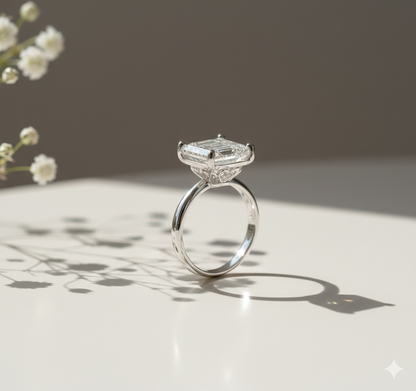 Elara Diamond Silver Ring for Women