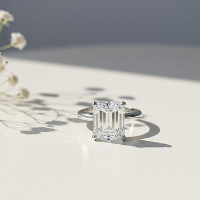 Elara Diamond Silver Ring for Women