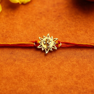 Star Ganeshji Silver Rakhi