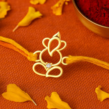 Load image into Gallery viewer, Siddh Ganeshj Silver Rakhi