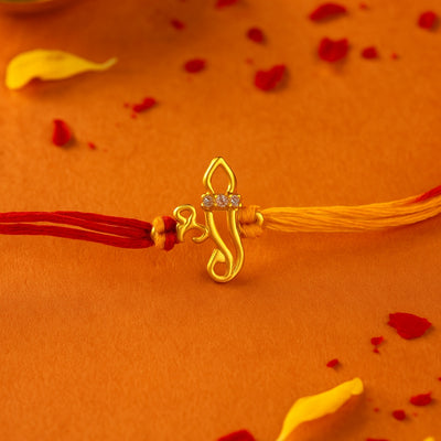 Shree Ganeshji Silver Rakhi