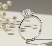 Load image into Gallery viewer, Fedora Diamond Silver Ring for Women