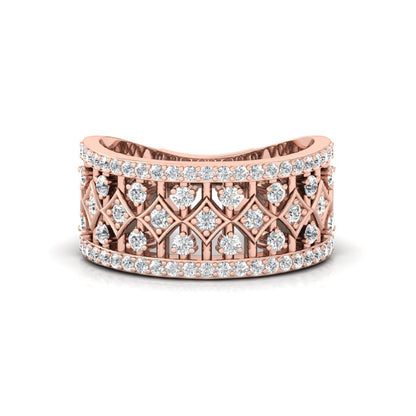 Fern Band Silver Ring for Women