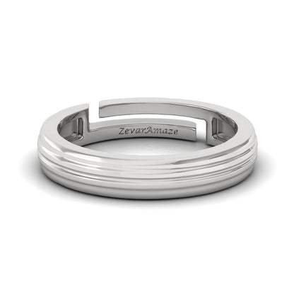 Zevar Amaze Silver Ring - White