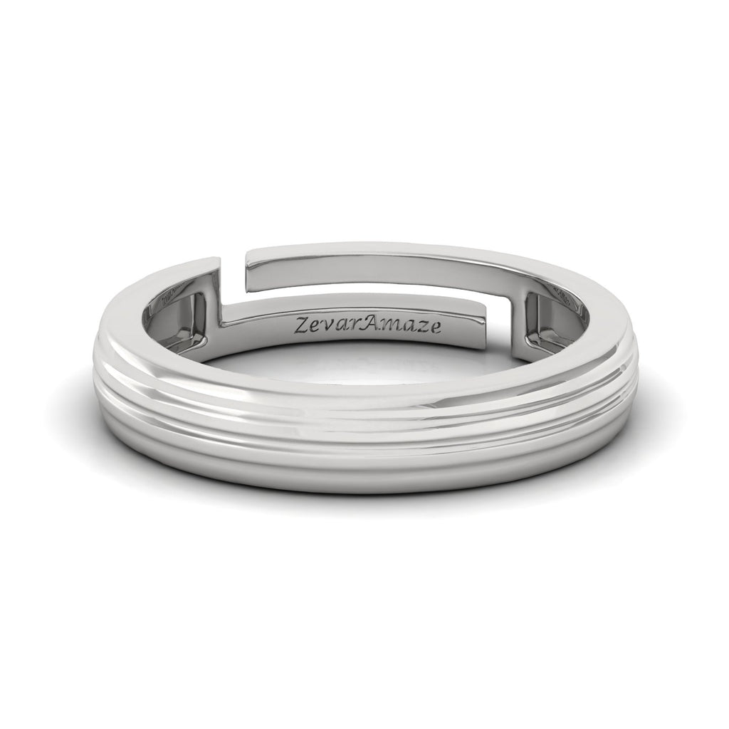Zevar Amaze Silver Ring - White