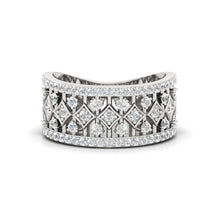 Load image into Gallery viewer, Sterling Silver Moissanite Diamond Band