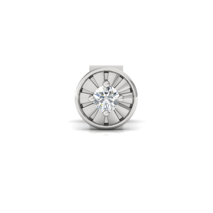 Evander Ear Silver Stud For Men