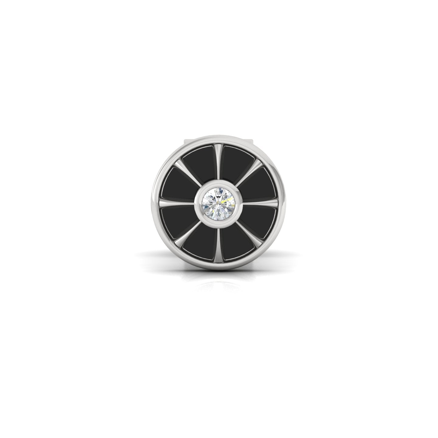 Taurus Ear Silver Stud For Men (1 PC ONLY)