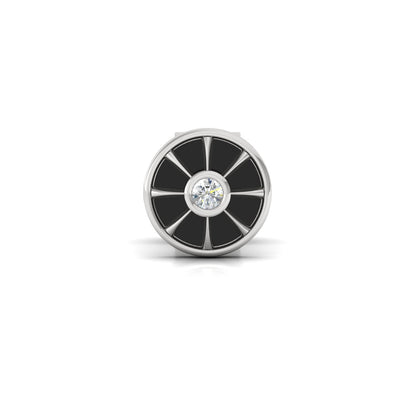 Taurus Ear Silver Stud For Men (1 PC ONLY)