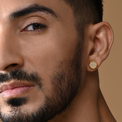 Buy Men Earrings and Men Silver Stud online Zevar Amaze