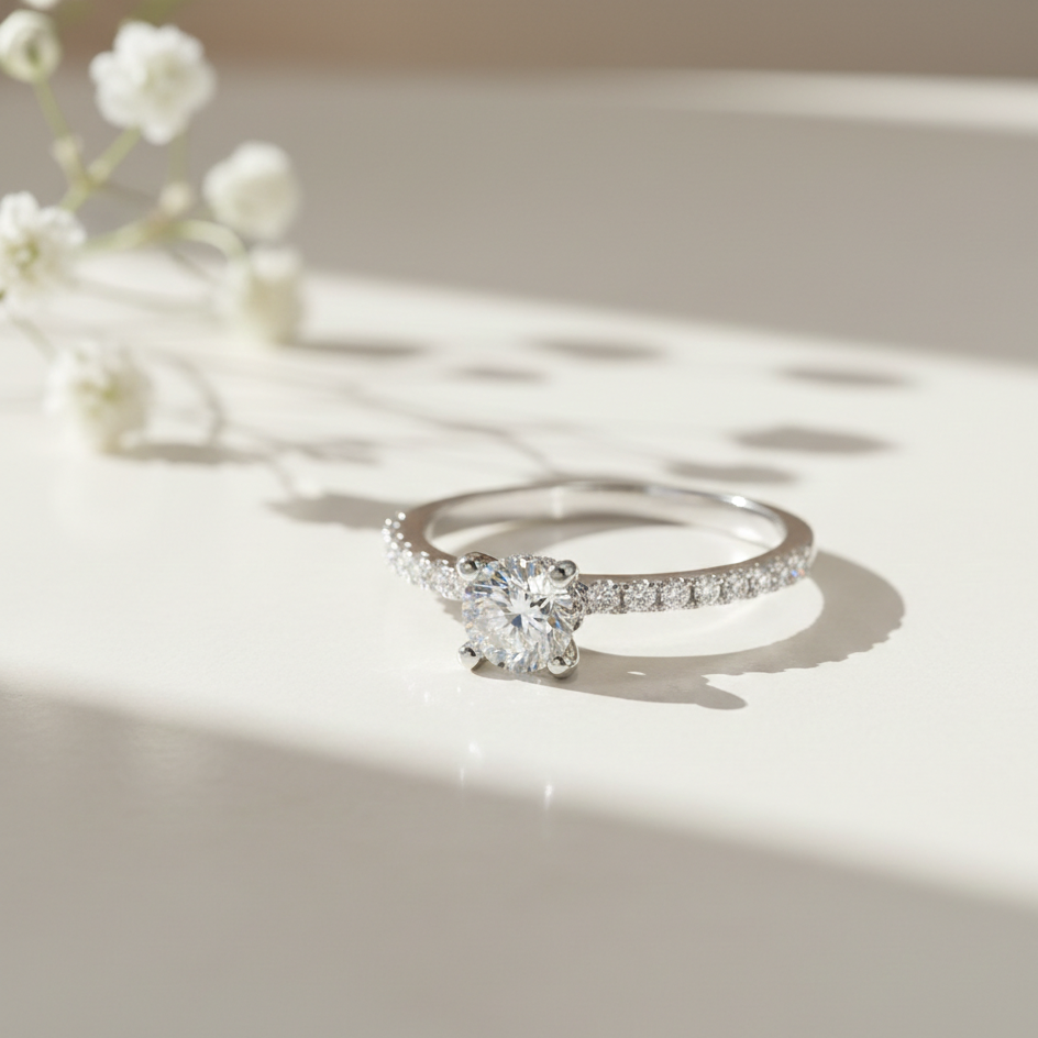 Ivanna Diamond Silver Ring for Women
