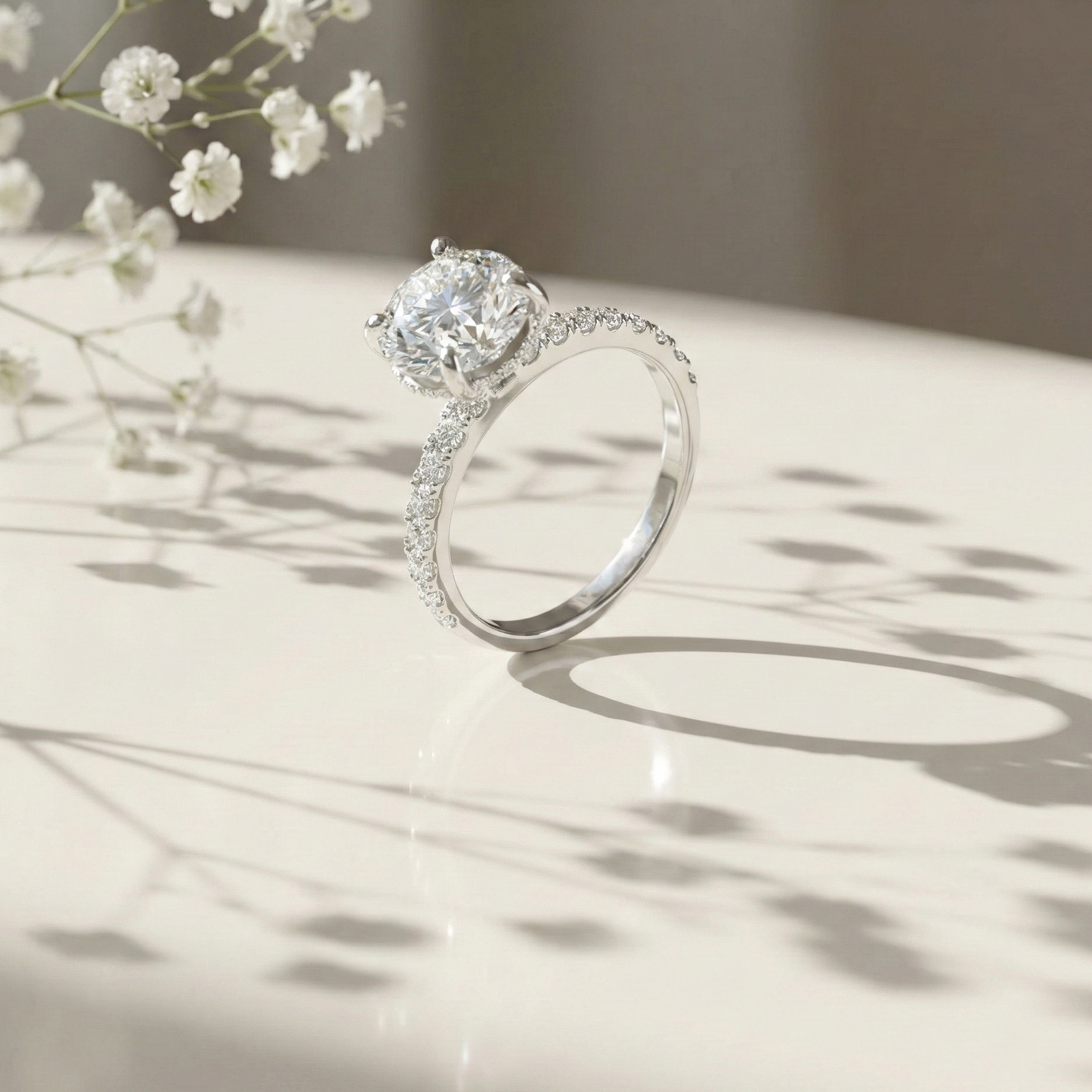 Gaelin Diamond Silver Ring for Women