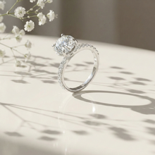 Load image into Gallery viewer, Gaelin Diamond Silver Ring for Women