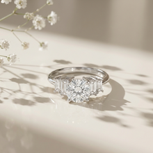 Load image into Gallery viewer, Brisa Diamond Silver Ring for Her
