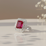 Jovian Diamond Silver Ring for Women