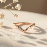 Rose Gold Wishbone Ring