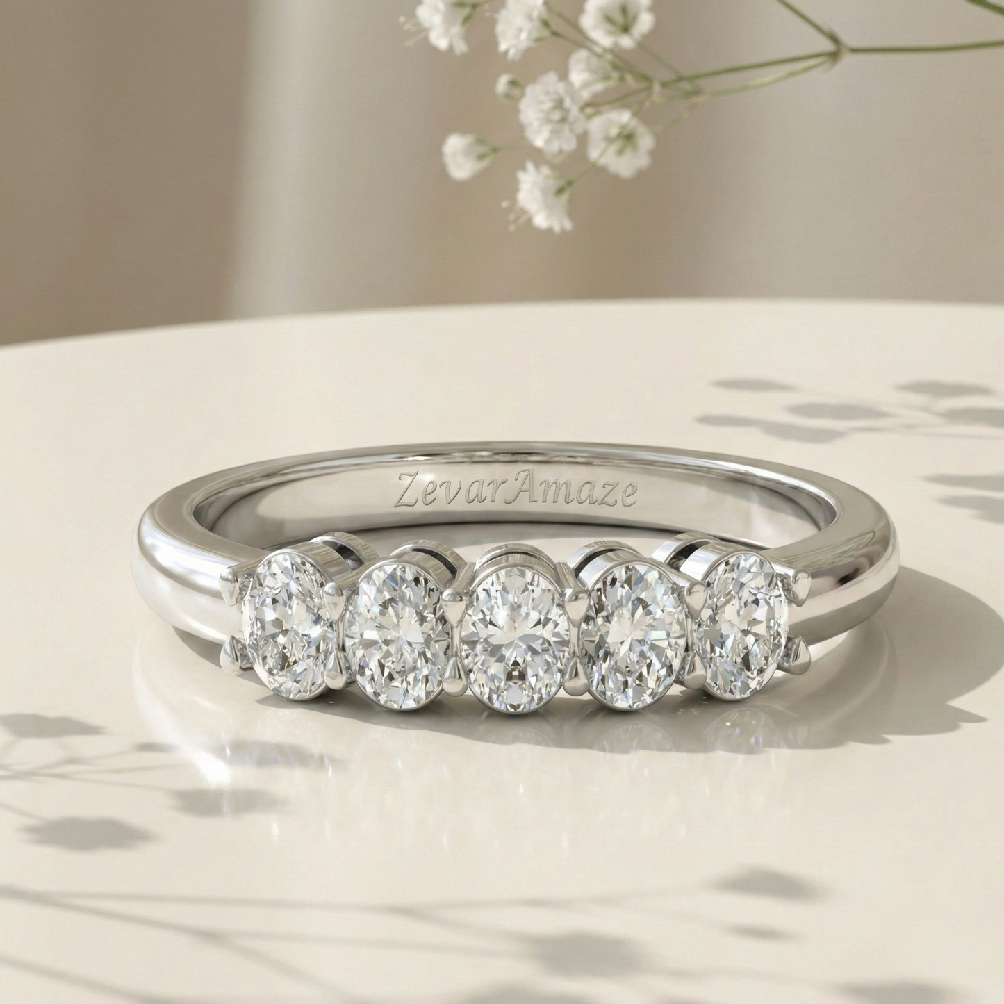 Oval Eternity Band