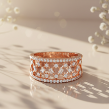 Load image into Gallery viewer, Apsara Adorn Silver  Band Ring  for Her