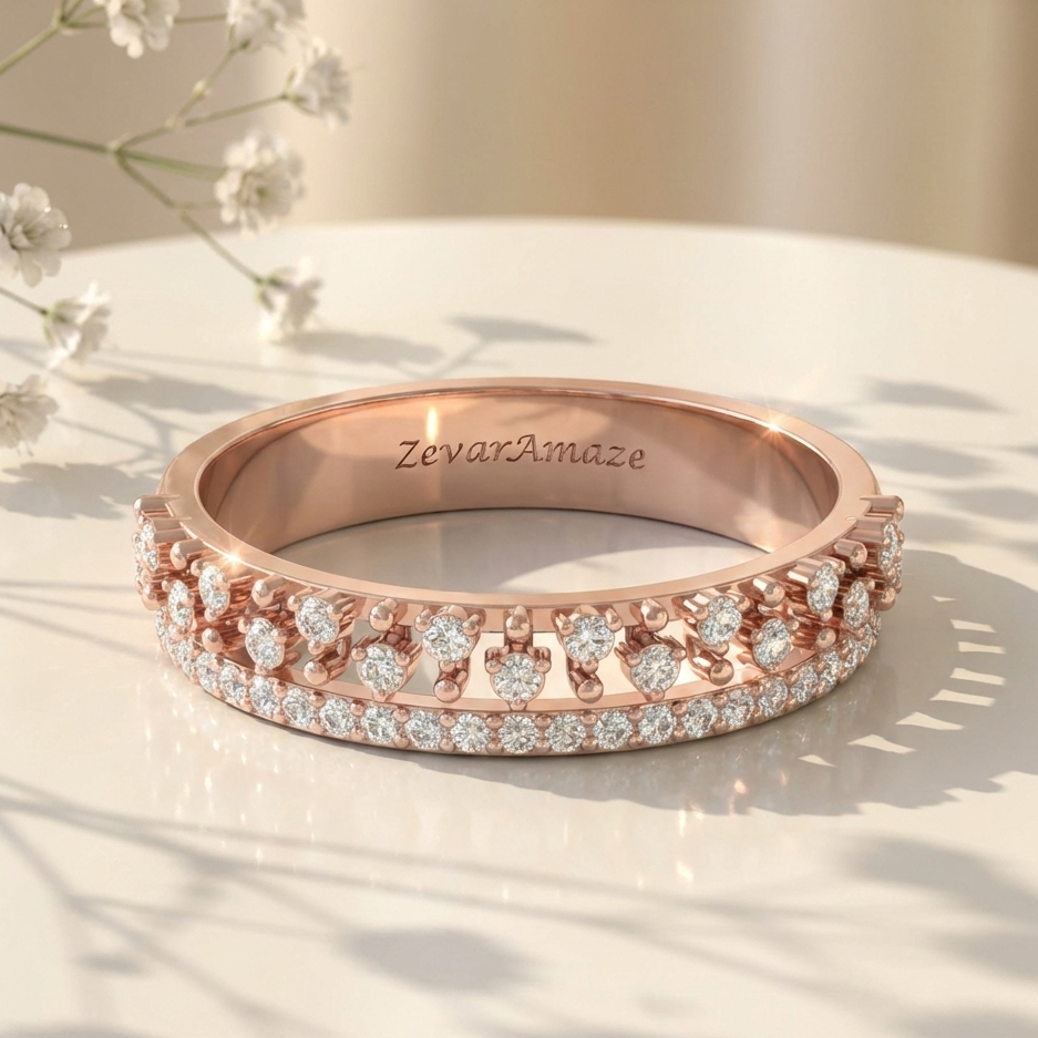 Cheerful Choli Silver Band Ring for Her