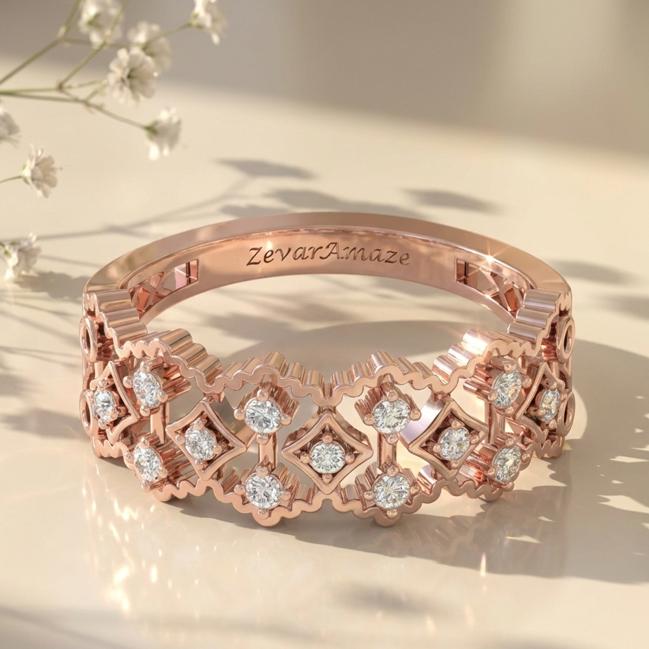 Ardhangini Aria Silver Band Ring for Her
