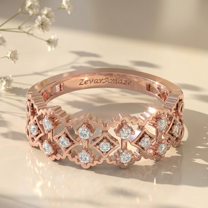 Ardhangini Aria Silver Band Ring for Her