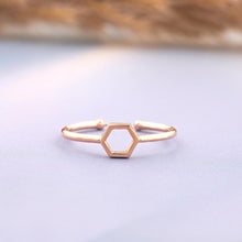 Load image into Gallery viewer, Rose Gold Hexa Ring