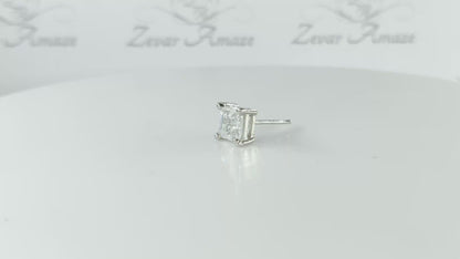 Princess Solitaire Silver Stud for Men (1 PC ONLY)