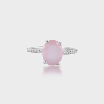 diamond silver ring for women - Zevar Amaze