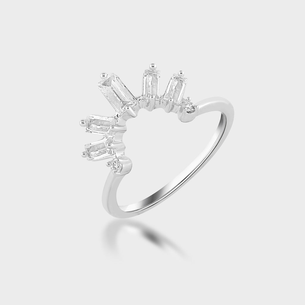 Ella Diamond Silver Ring for Women -Affordable Luxury