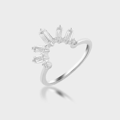 Ella Diamond Silver Ring for Women -Affordable Luxury