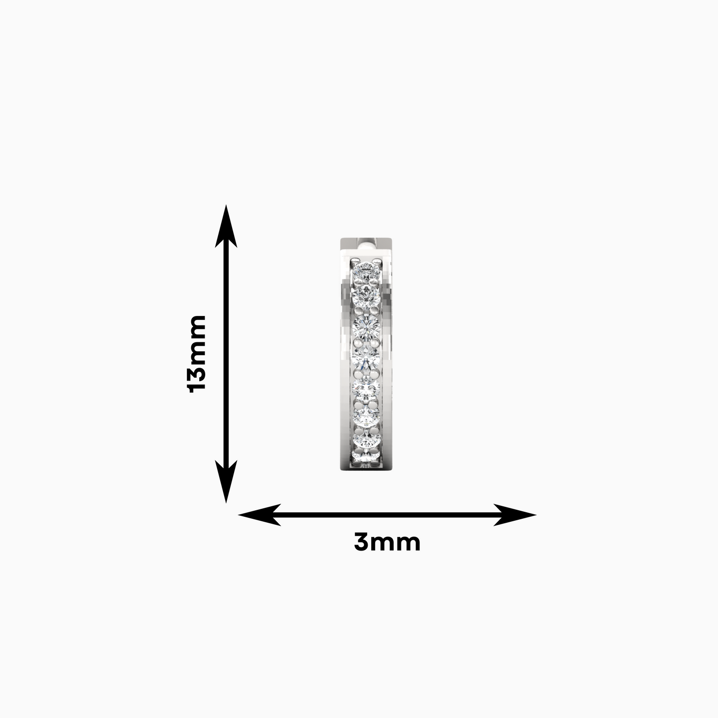 INsideout Silver hoop earring dimension -zevar amaze