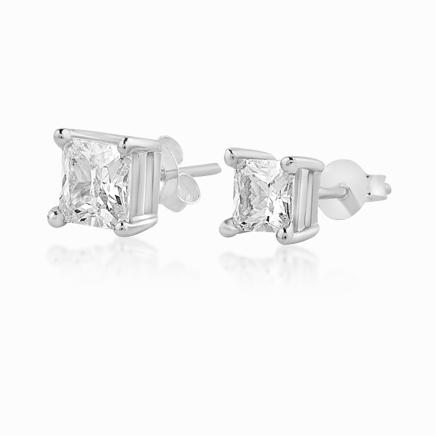 Princess Solitaire Silver Stud for Men (1 PC ONLY)