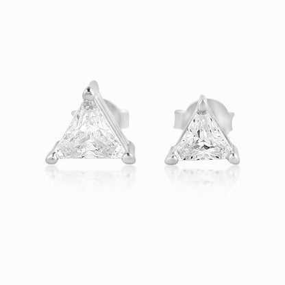 white variant of triangle studs