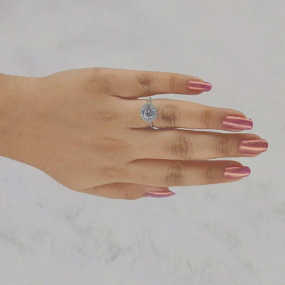 Ceres Diamond Silver Ring for Her