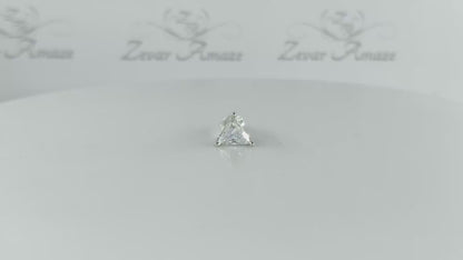 Triangle Solitaire Silver Stud for Men (1 PC ONLY)