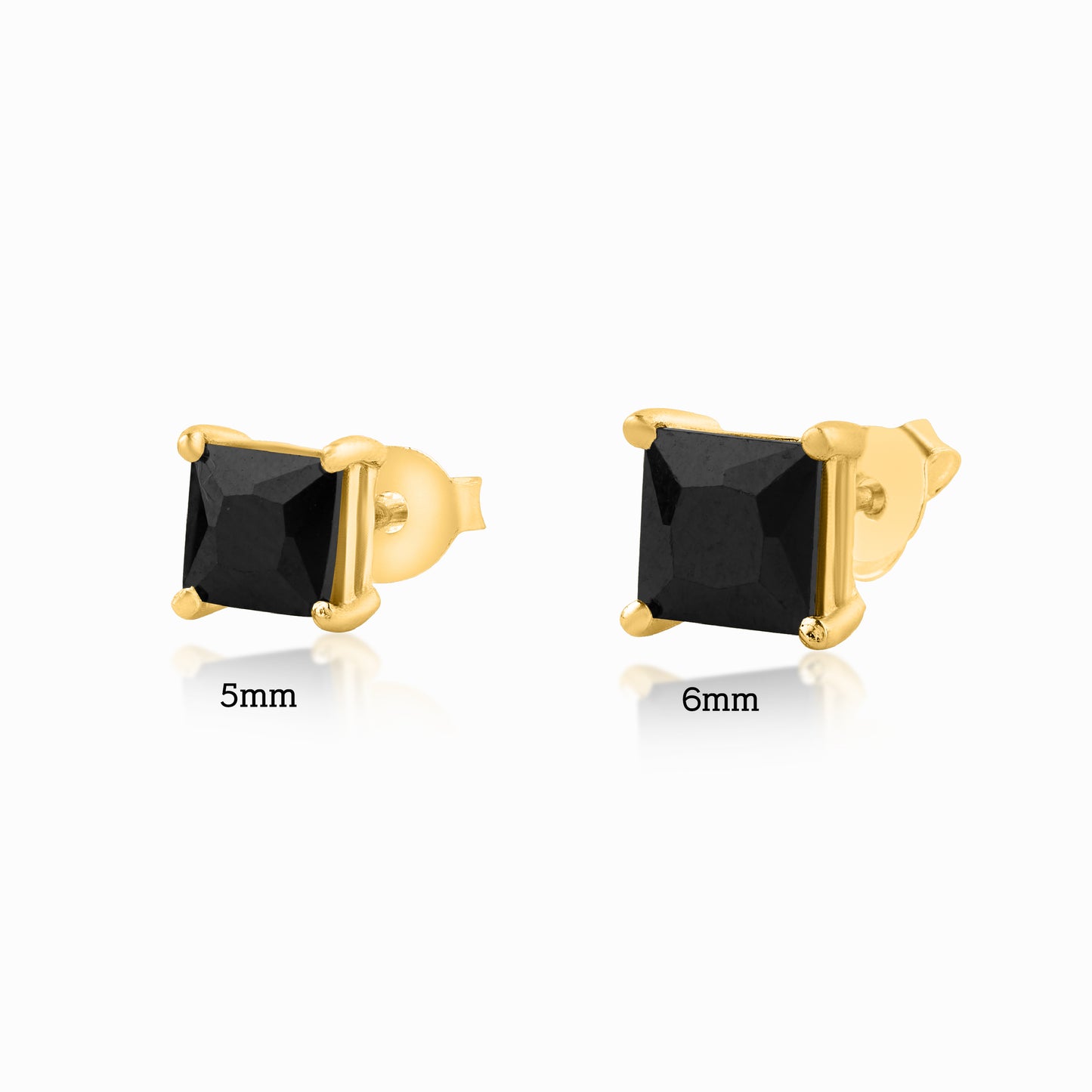 5mm & 6mm variant for square mens earring