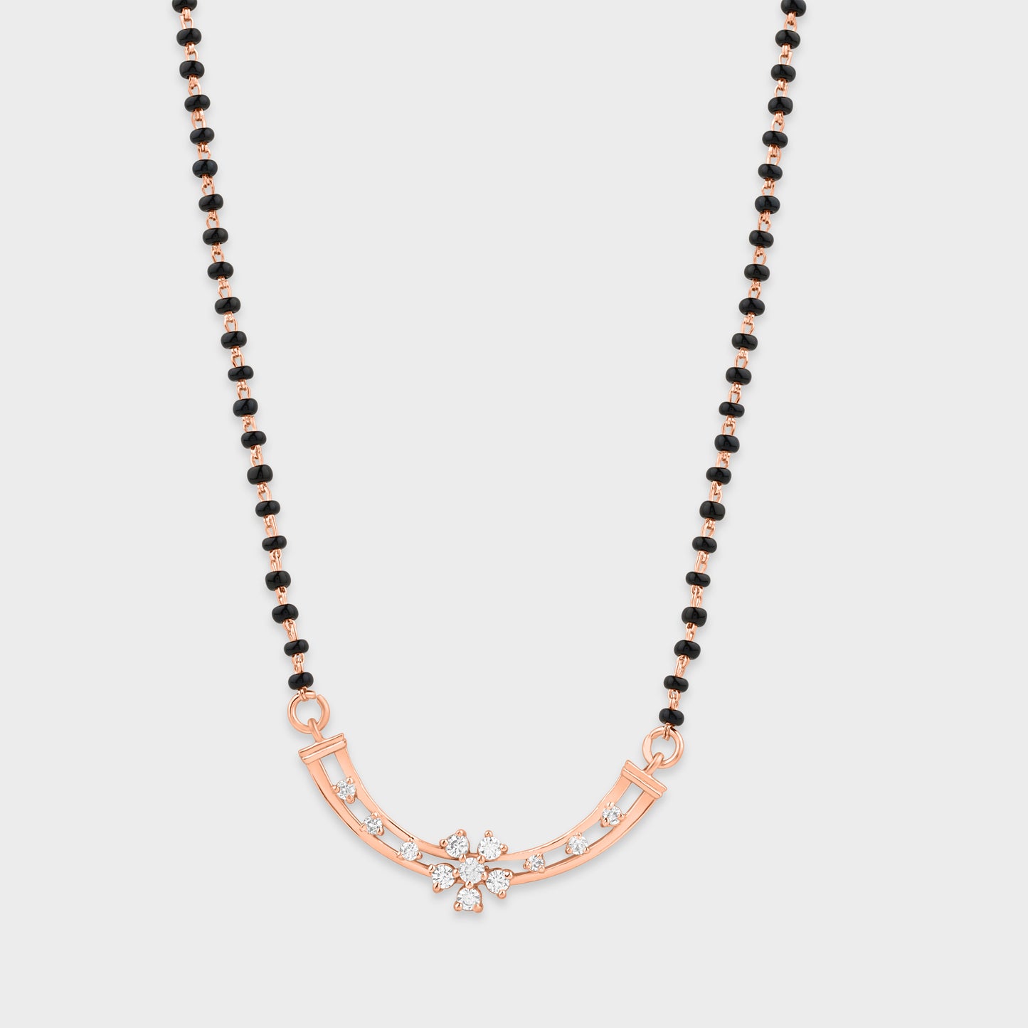 Rose Gold Floral Mangalsutra