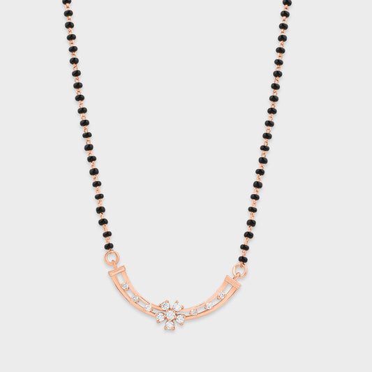 Rose Gold Floral Mangalsutra