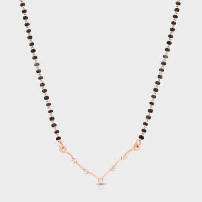 Rose gold constellation Mangalsutra