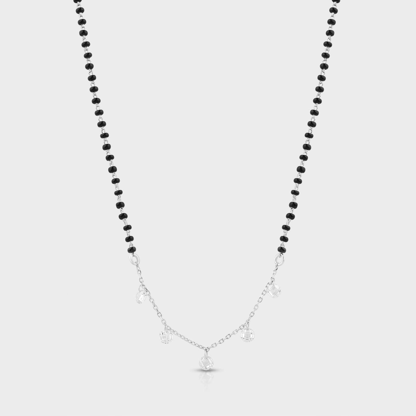 Silver star mangalsutra