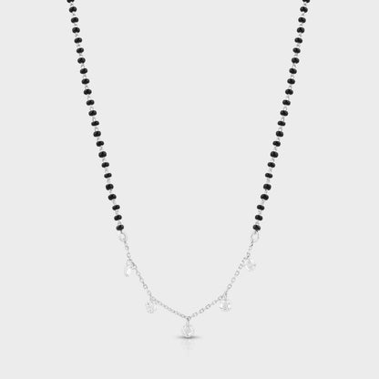 Silver star mangalsutra