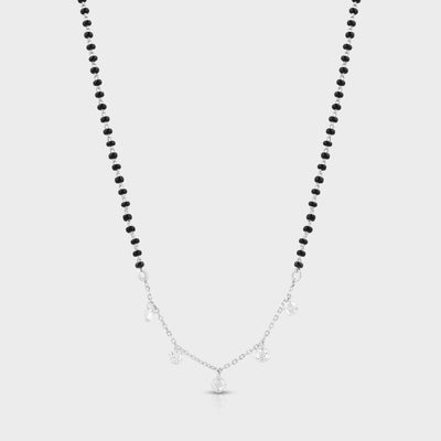 Silver star mangalsutra