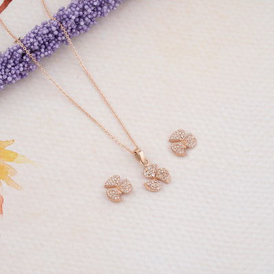 Trillium Rose Gold Pendant