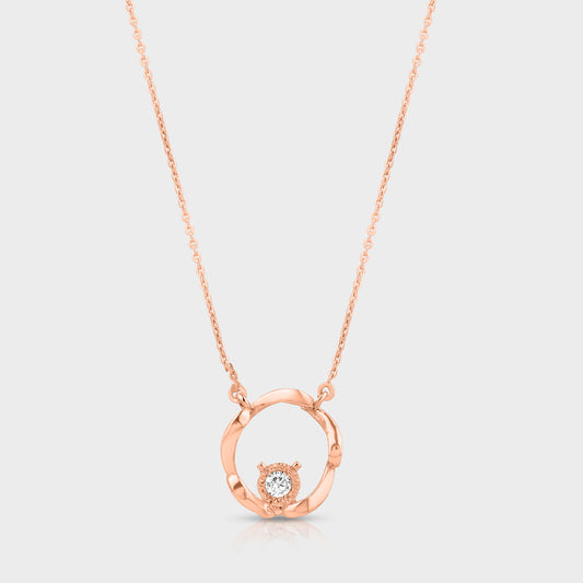 Circle Rose gold Pendant